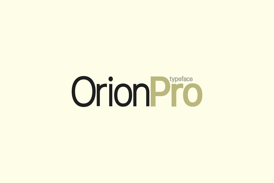 Przykładowa czcionka Orion #1
